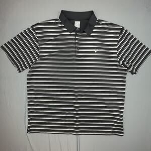 Callaway Black Striped Golf Polo